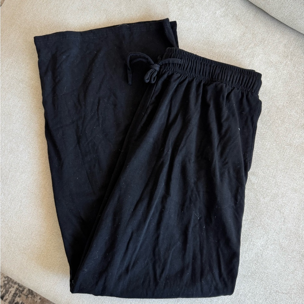 Black Drawstring Lounge Pants